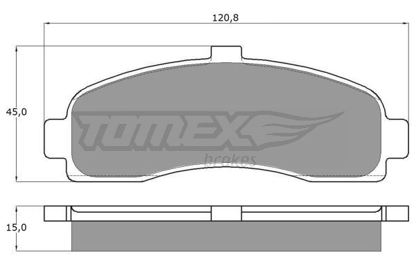 TOMEX BRAKES Комплект тормозных колодок, дисковый тормоз TX 11-10